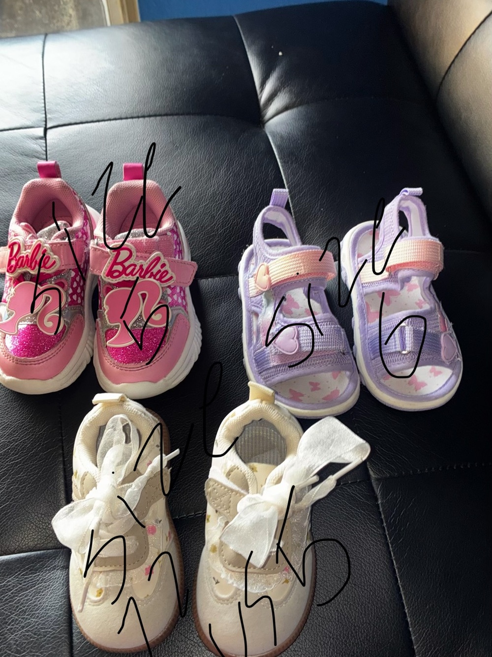 Barbie Pink Glitter Kids Sneakers - Pink